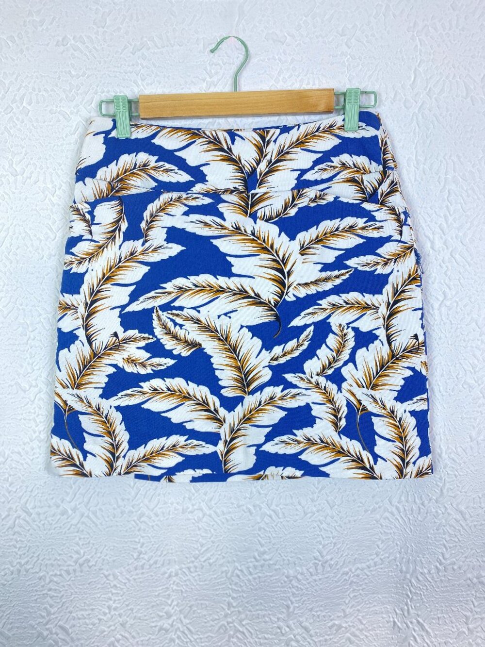 Swing Control Boca Blue Palm Print Pull-On Golf Skort Size 6